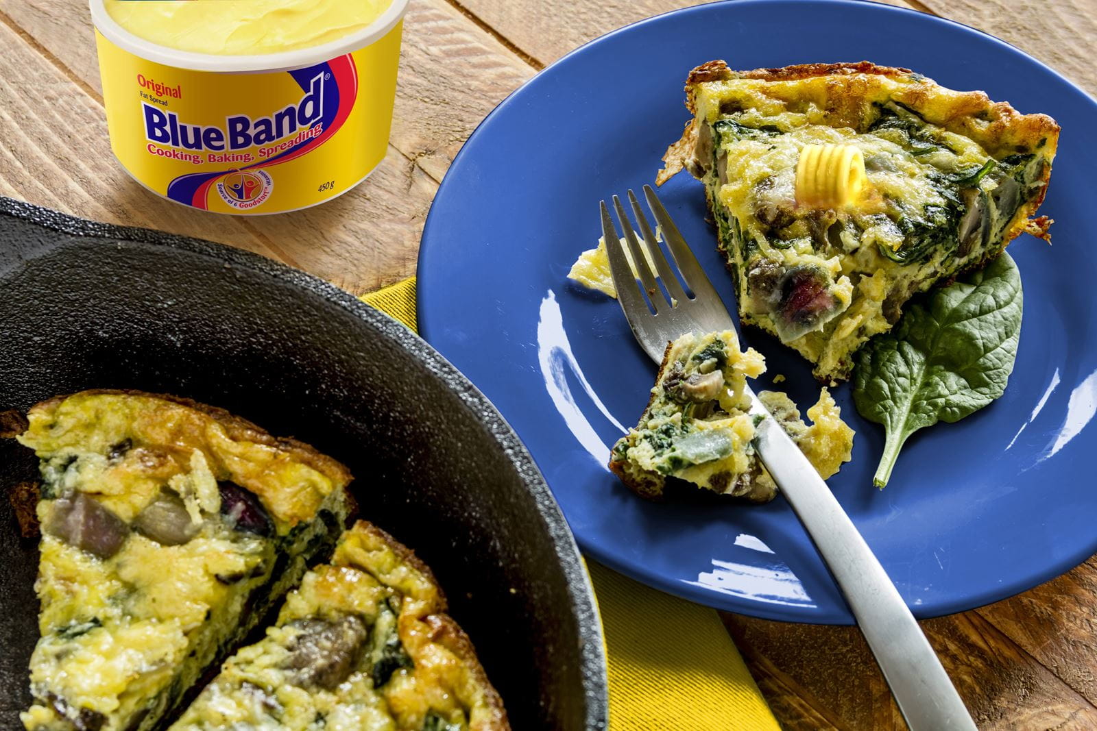 Mushroom And Spinach Omelette