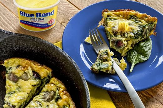 recipe image Mushroom And Spinach Omelette
