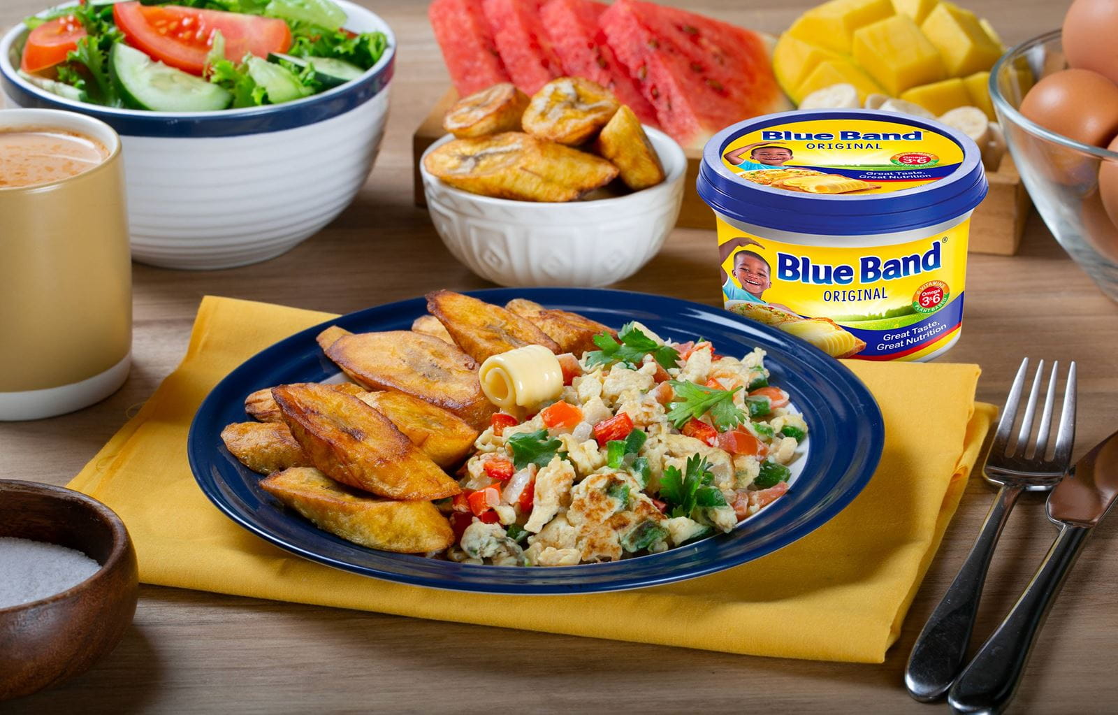 recipe image SCRAMBLED EGGS AND PLANTAIN