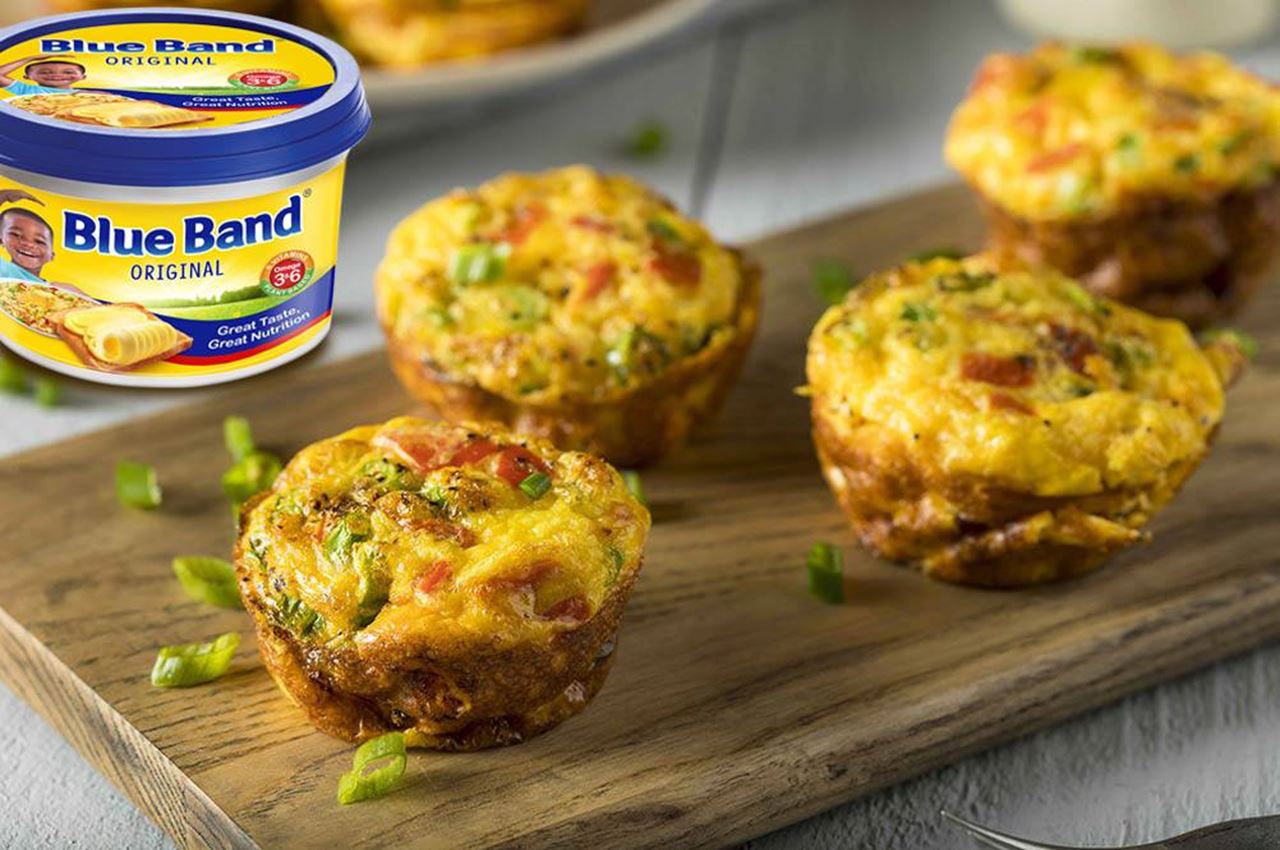 recipe image Blue Band Egg and Mushroom Breakfast Muffins