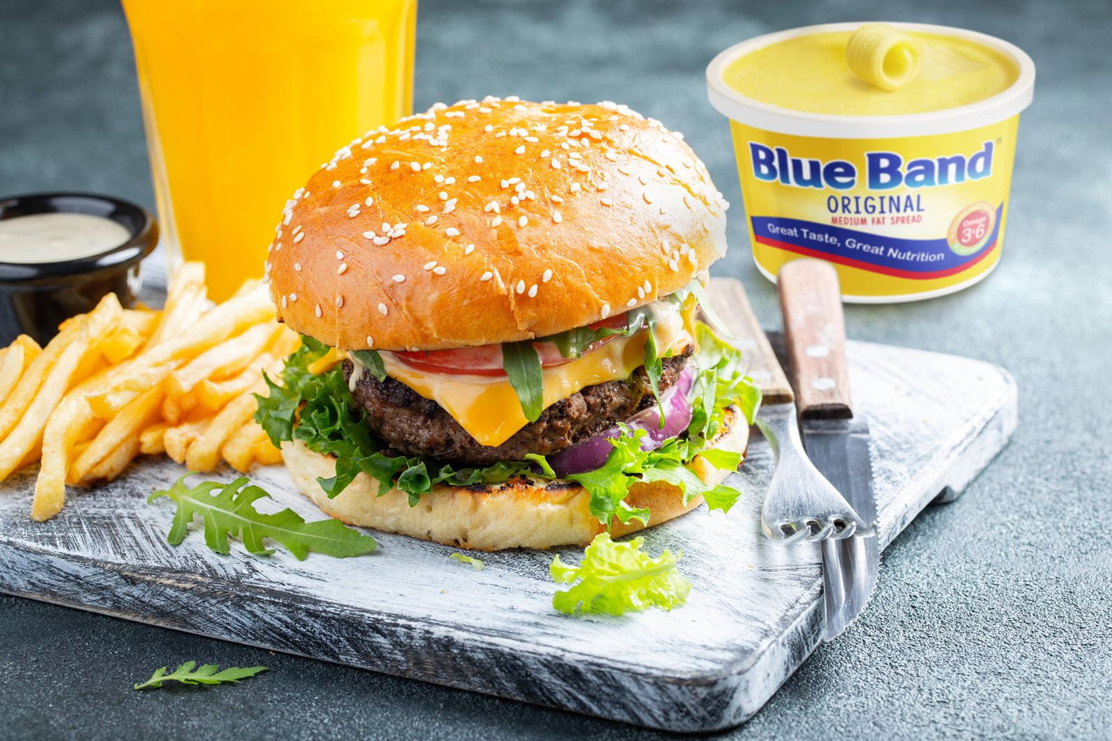 recipe image Blue Band Beef Burger
