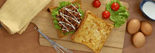  Roti Goreng Ayam Jamur Teriyaki