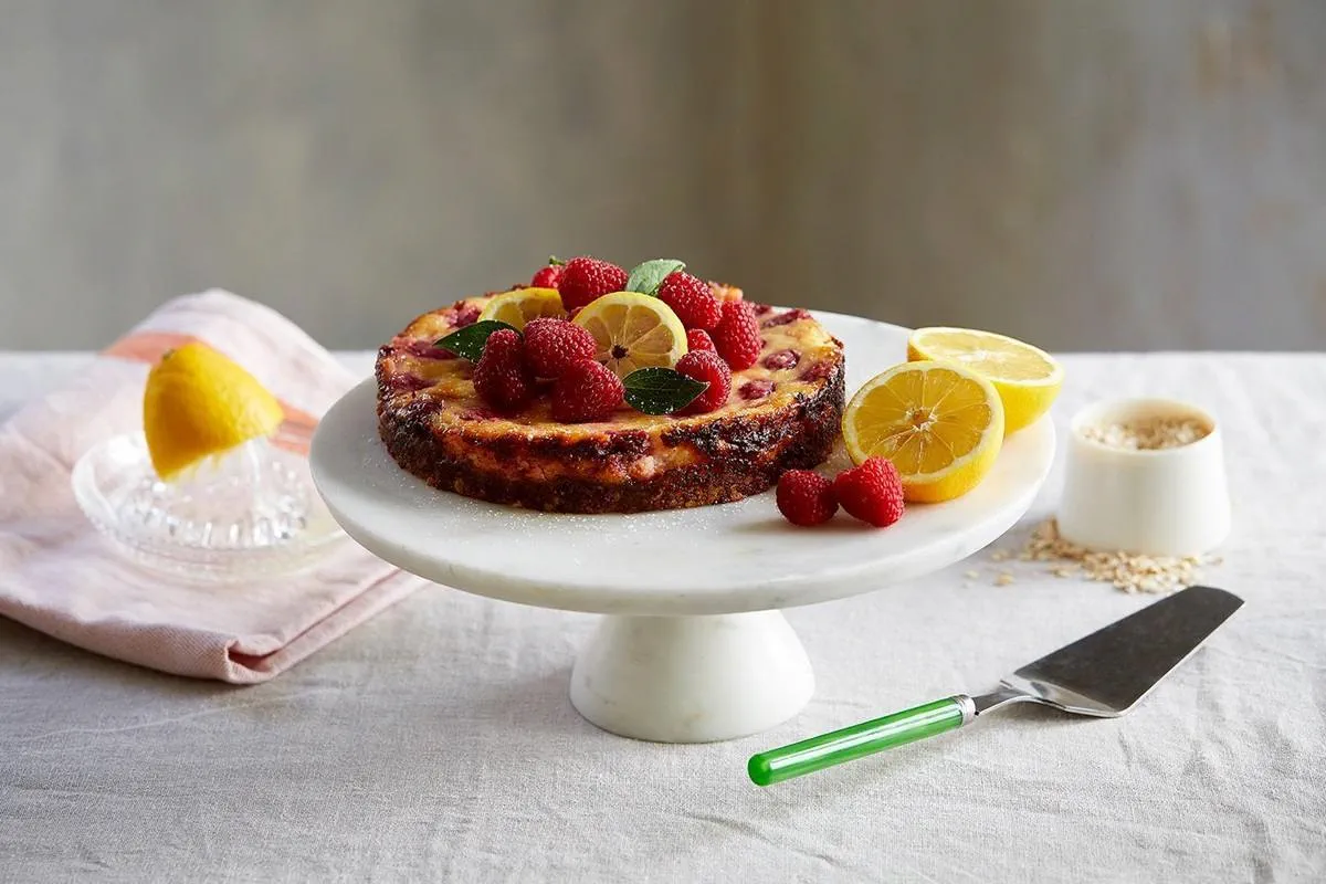 recipe image Framboos citroen cheesecake