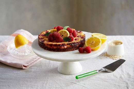recipe image Framboos citroen cheesecake