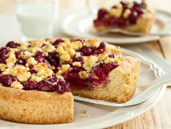 recipe image Kersen kruimeltaart