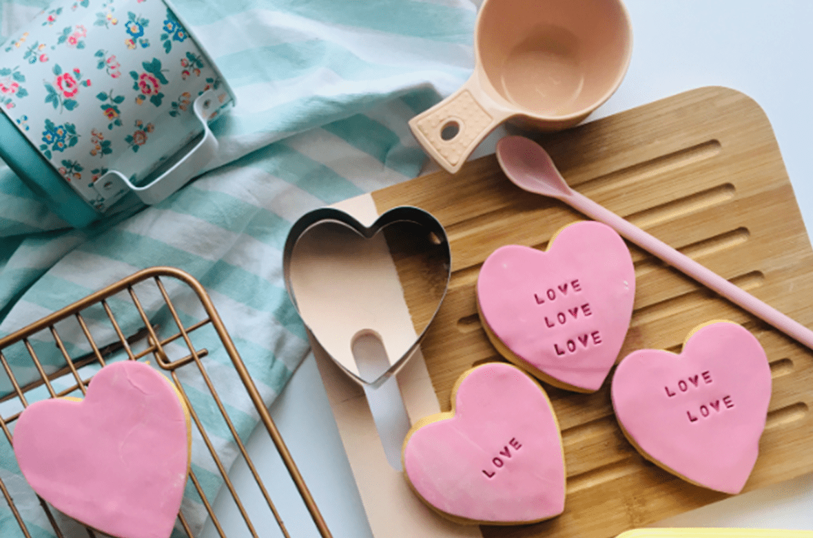 recipe image Vanille valentijns koekjes