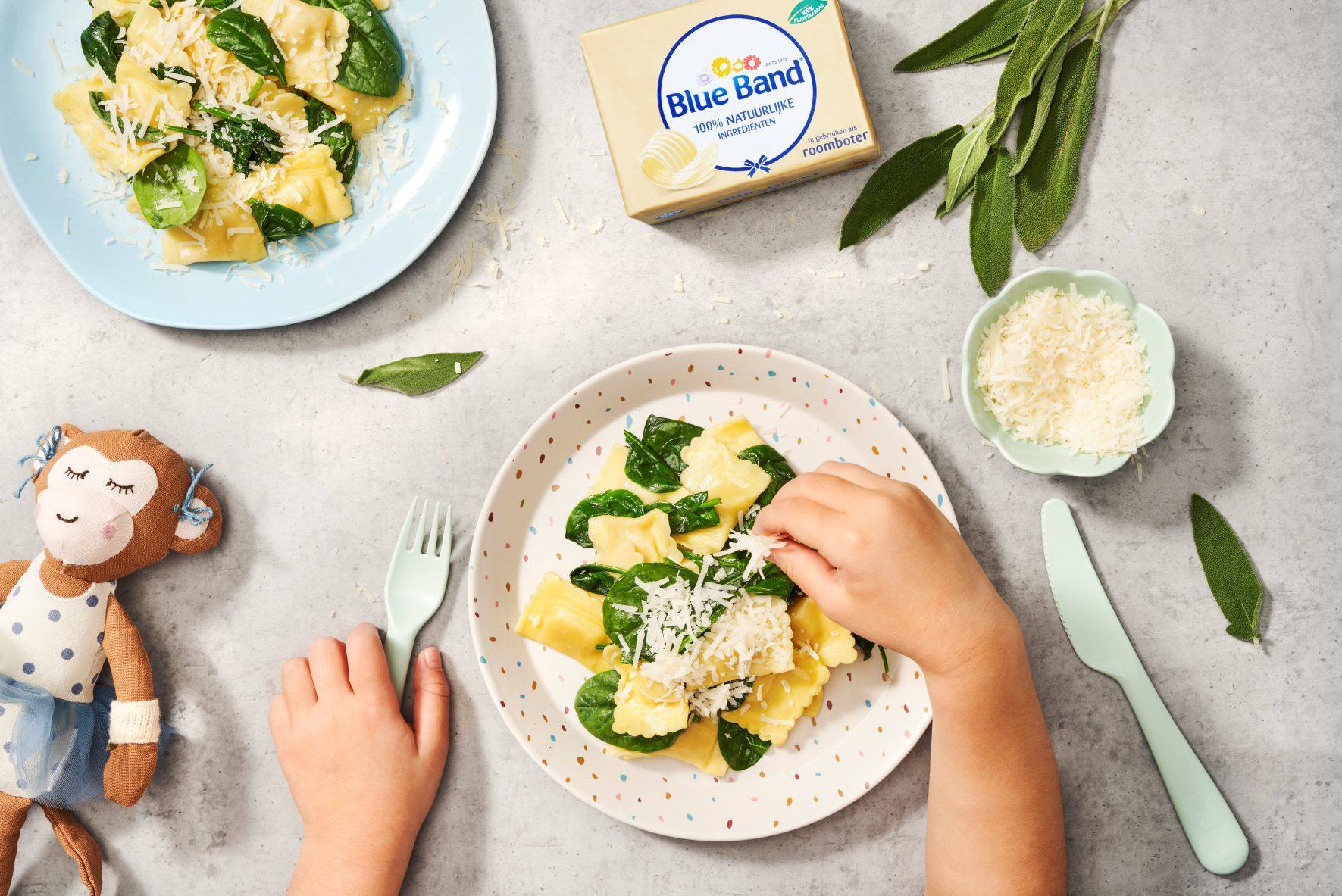 recipe image Ravioli met salie en spinazie