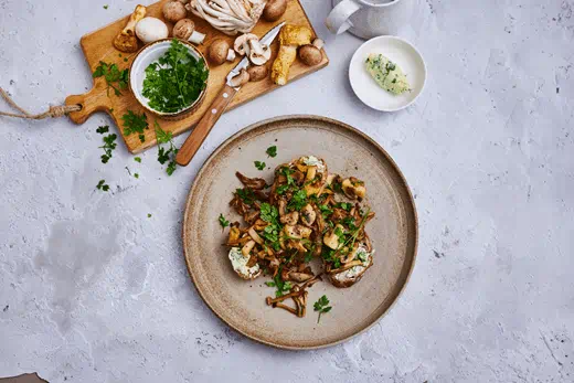 recipe image Champignon Toast met gekruide Heerlijk Romig