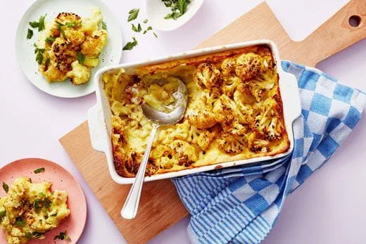 recipe image Aardappel puree met gegrilde bloemkool