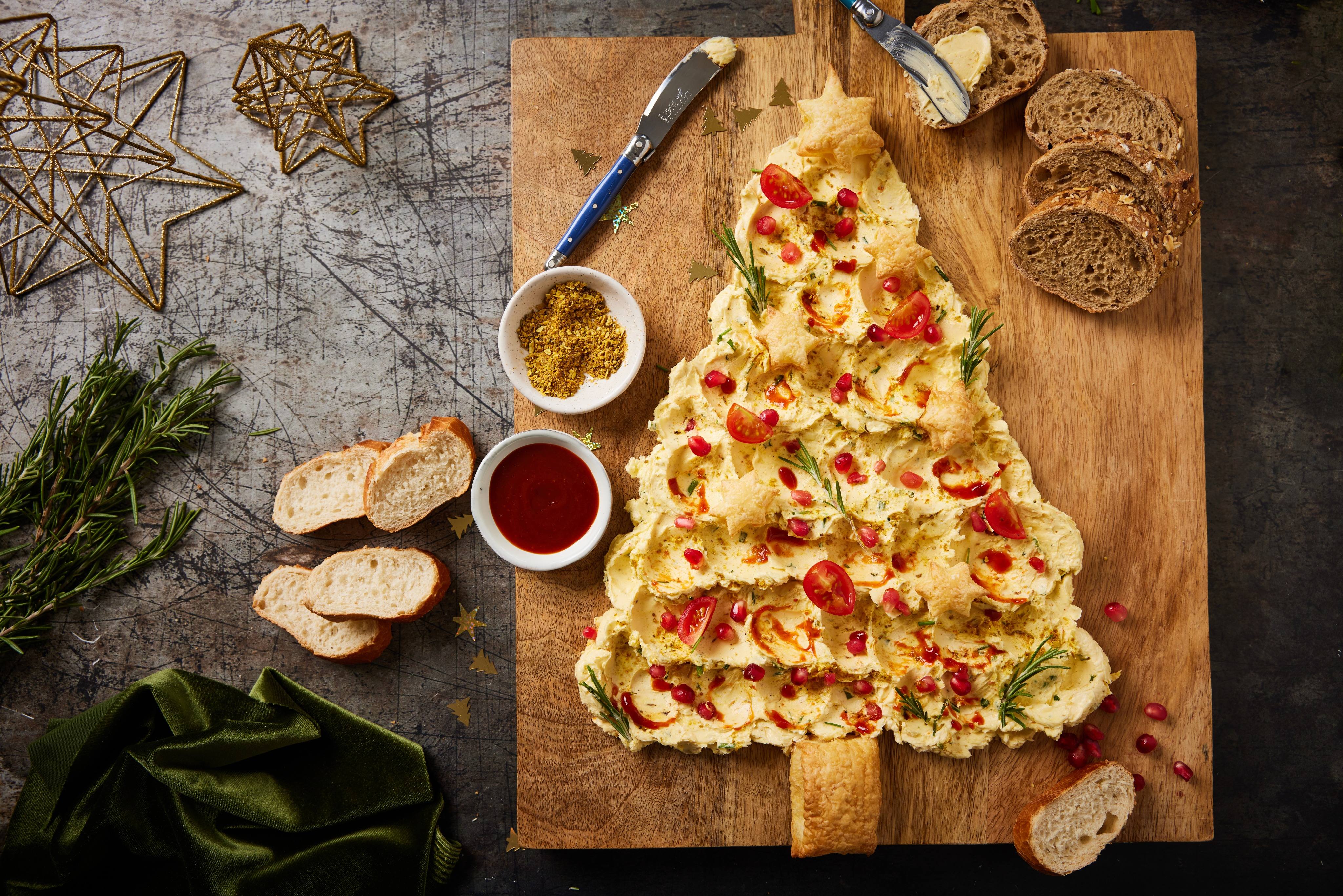recipe image Plantaardig kerst butterboard