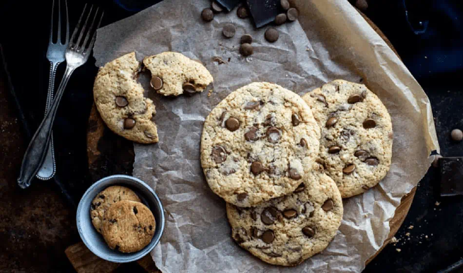 recipe image Chocolate chip cookies zonder ei of boter