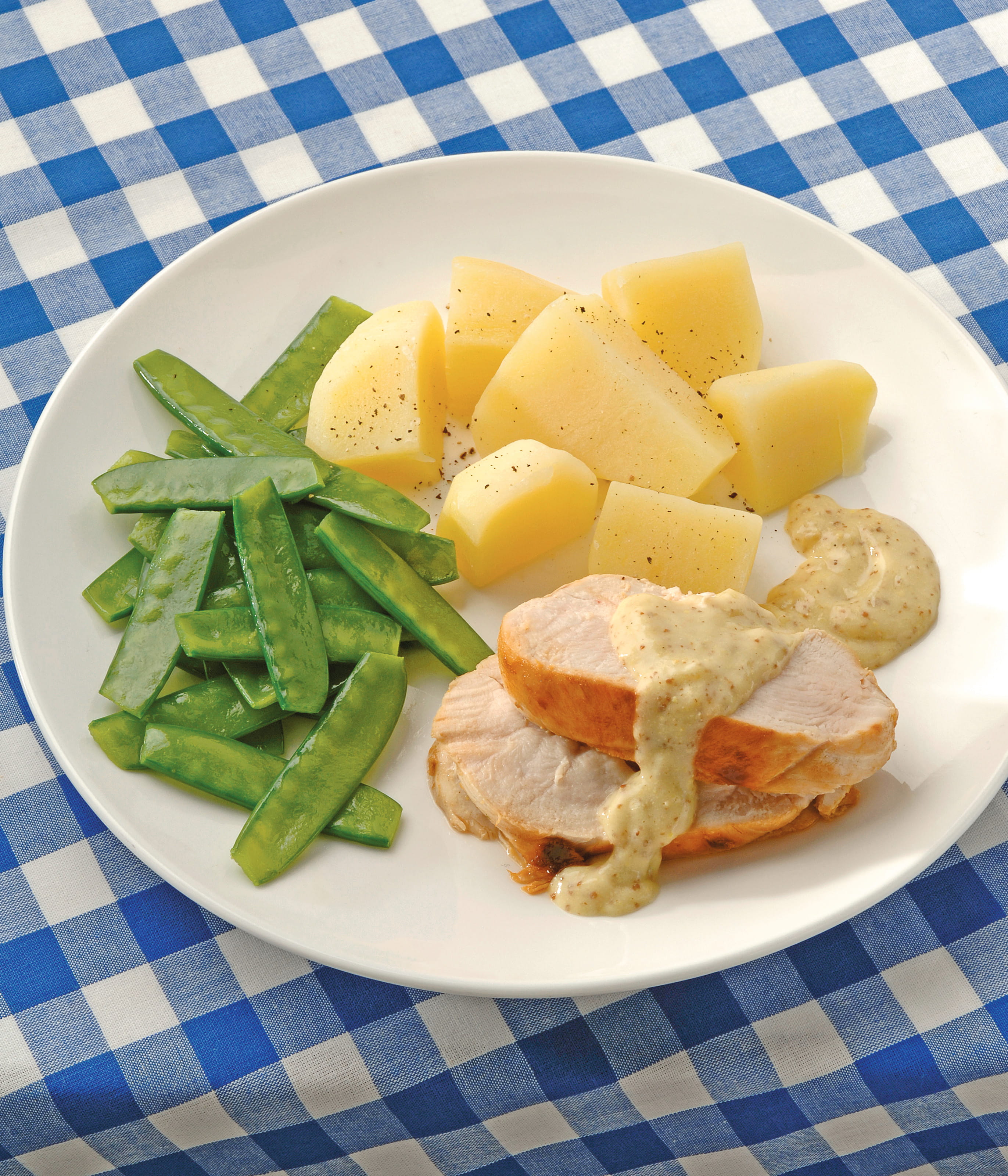 recipe image Kiprollade met mosterdsaus
