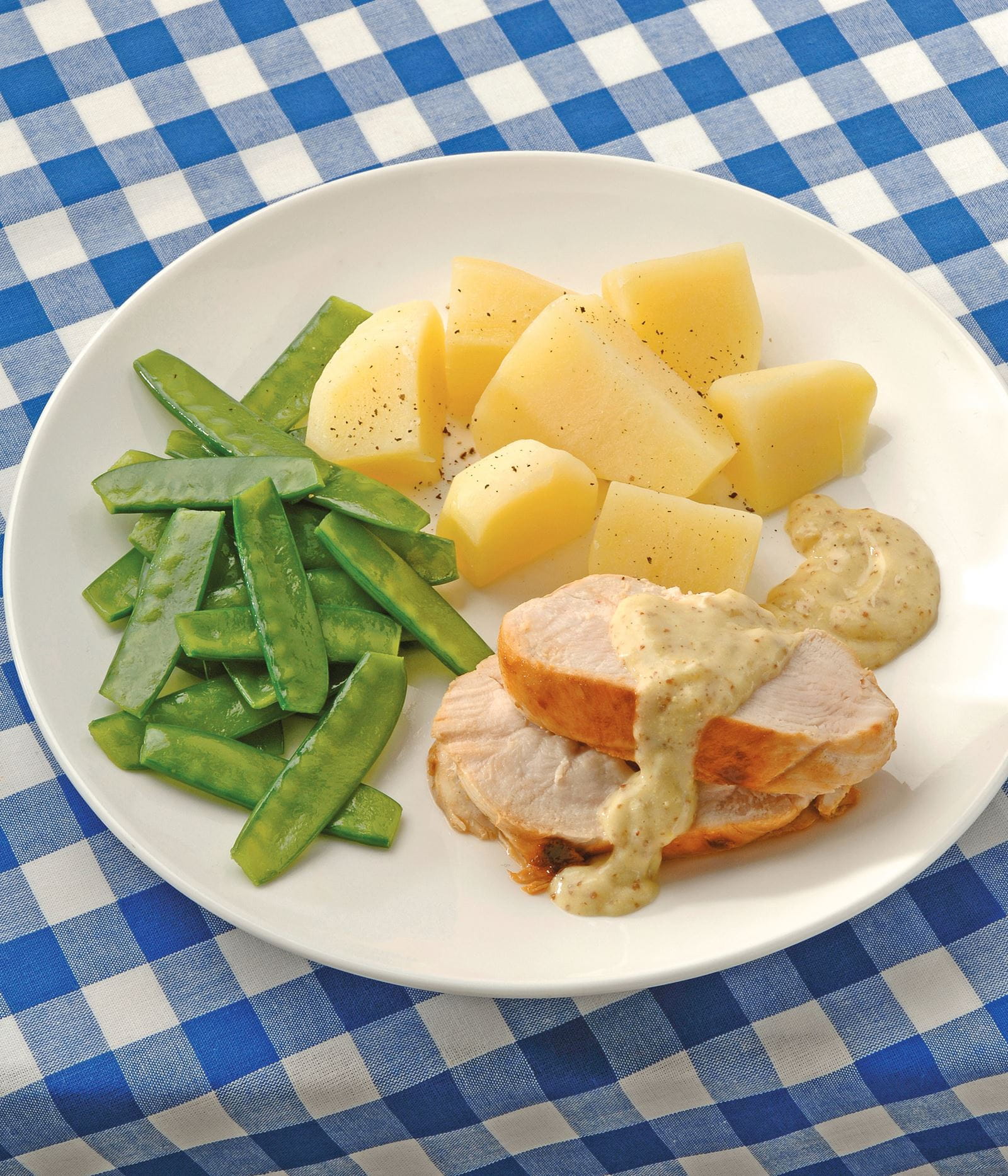 recipe image Kiprollade met mosterdsaus
