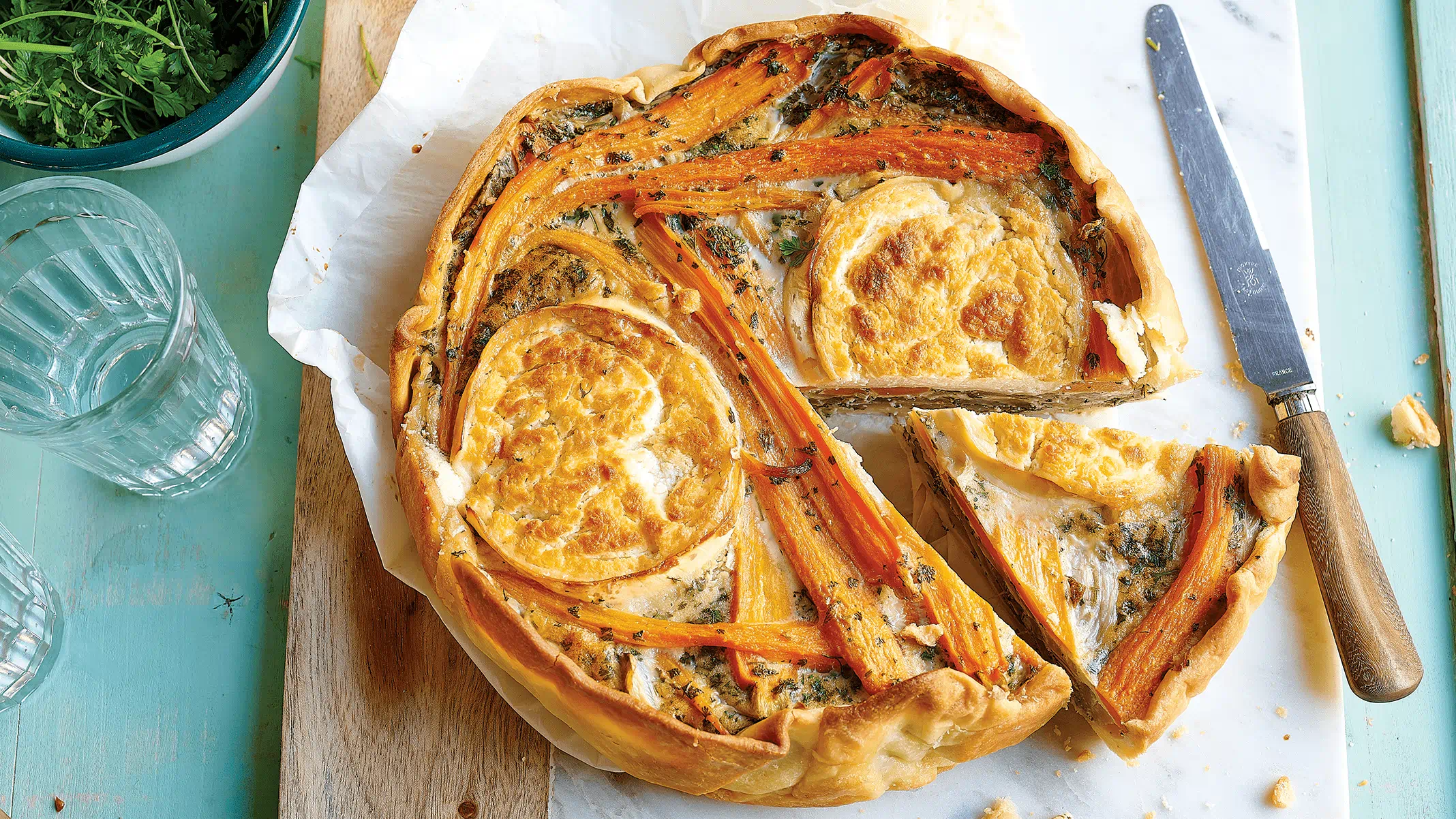 recipe image Quiche met geitenkaas en venkel