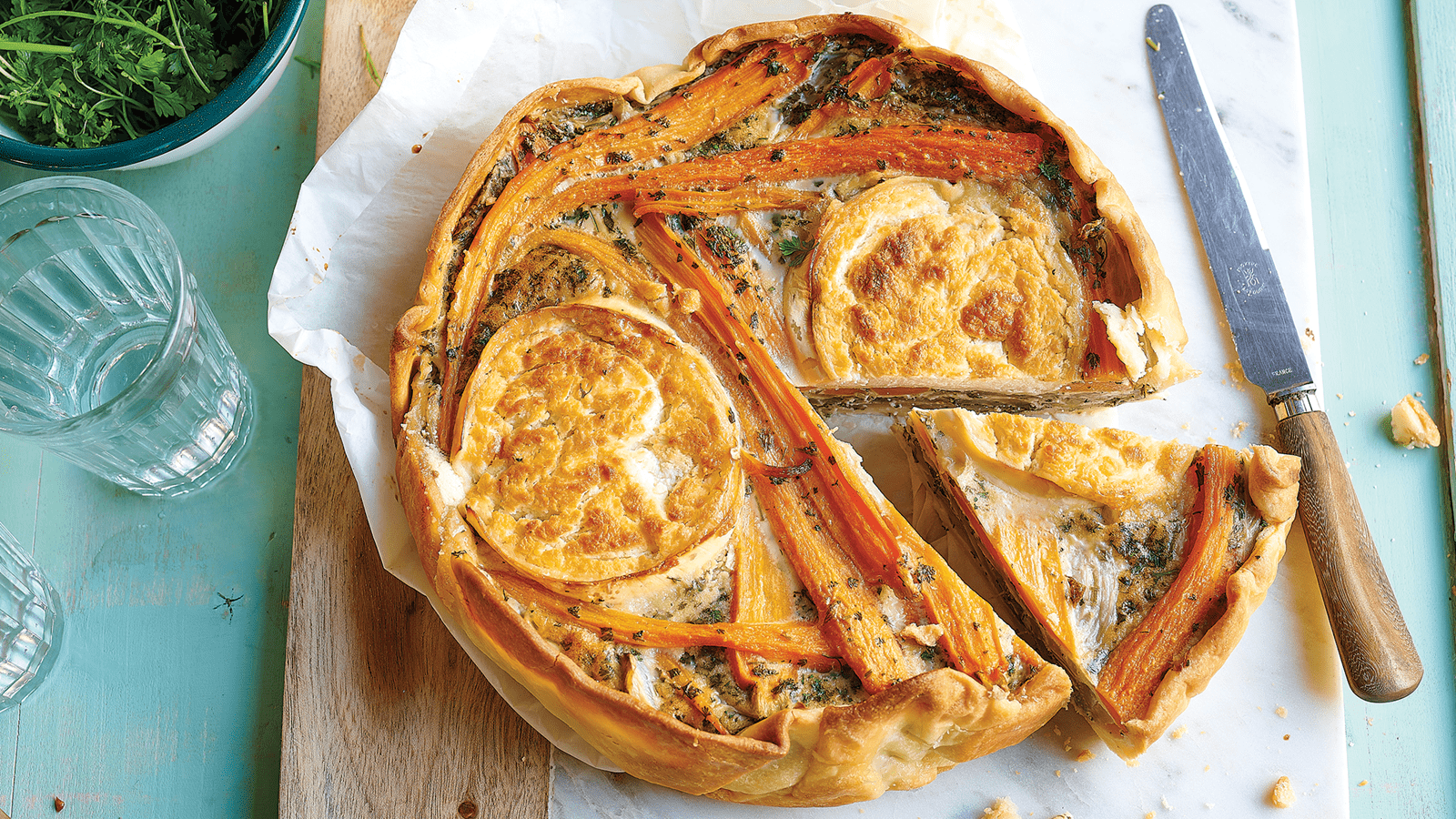 recipe image Quiche met geitenkaas en venkel