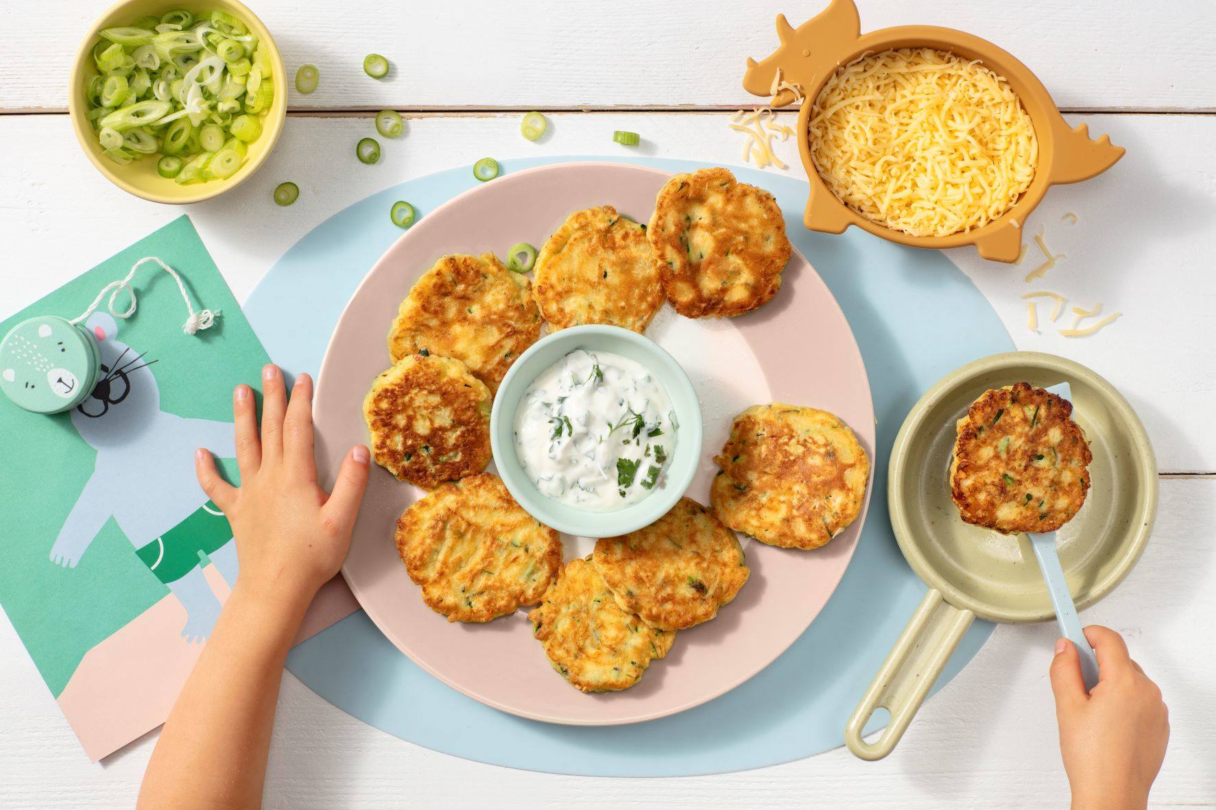 recipe image Kaas courgettekoekjes