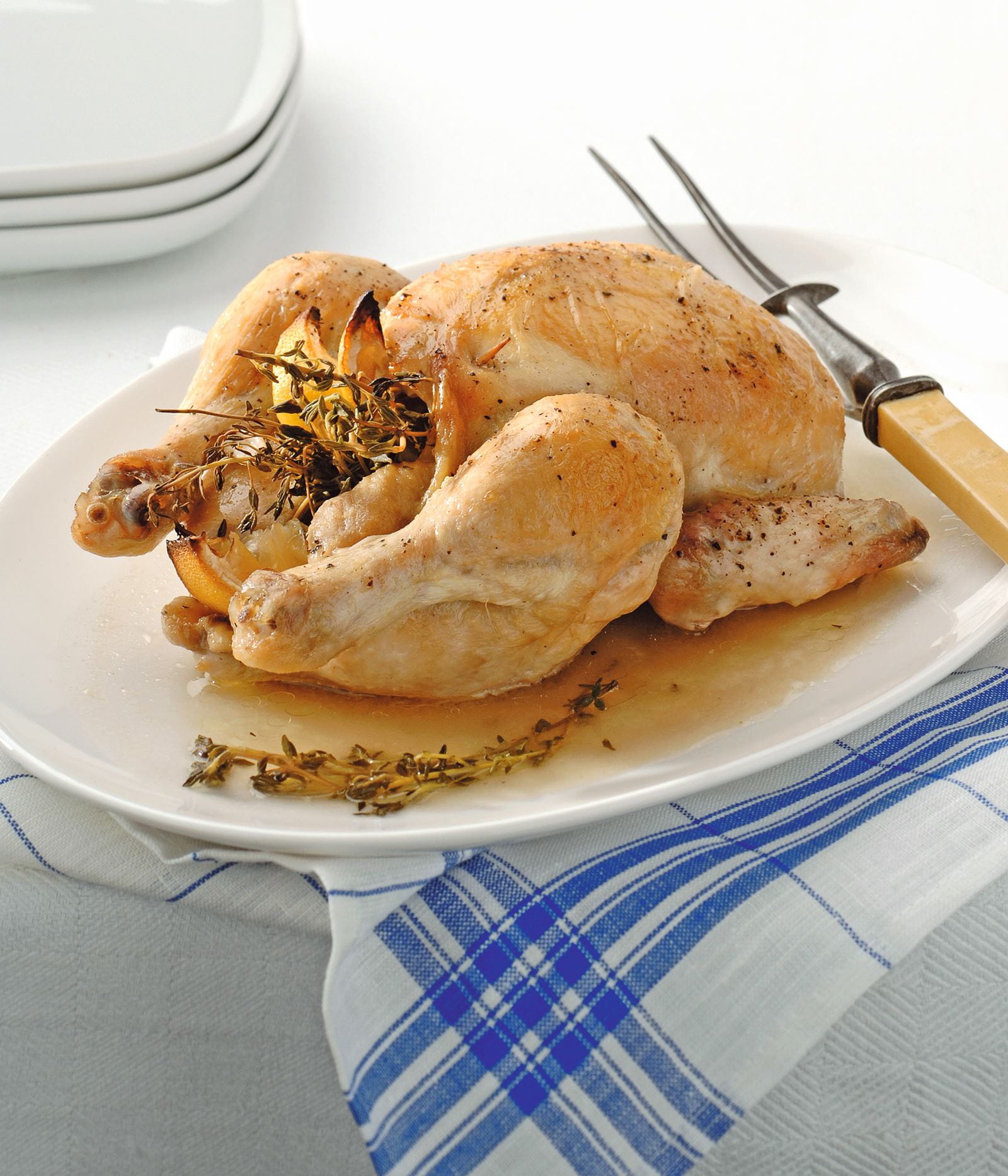 recipe image Gevulde kip in braadzak