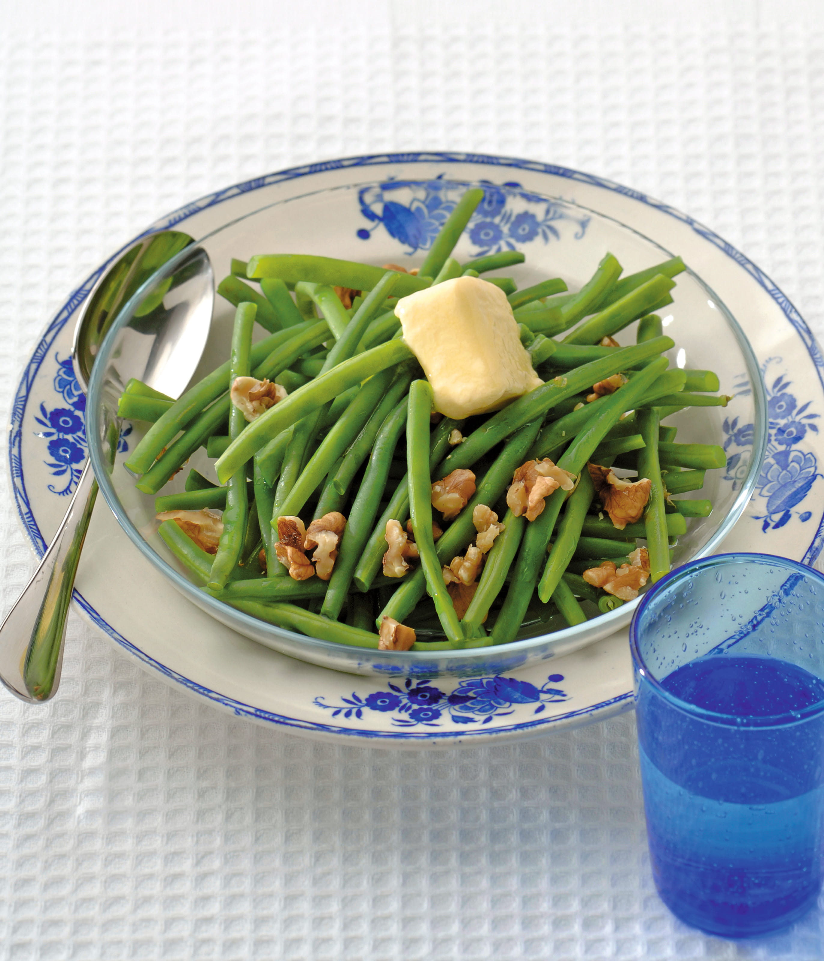 recipe image Sperziebonen met walnoten