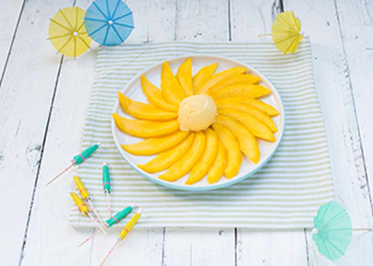 recipe image Mango ijs