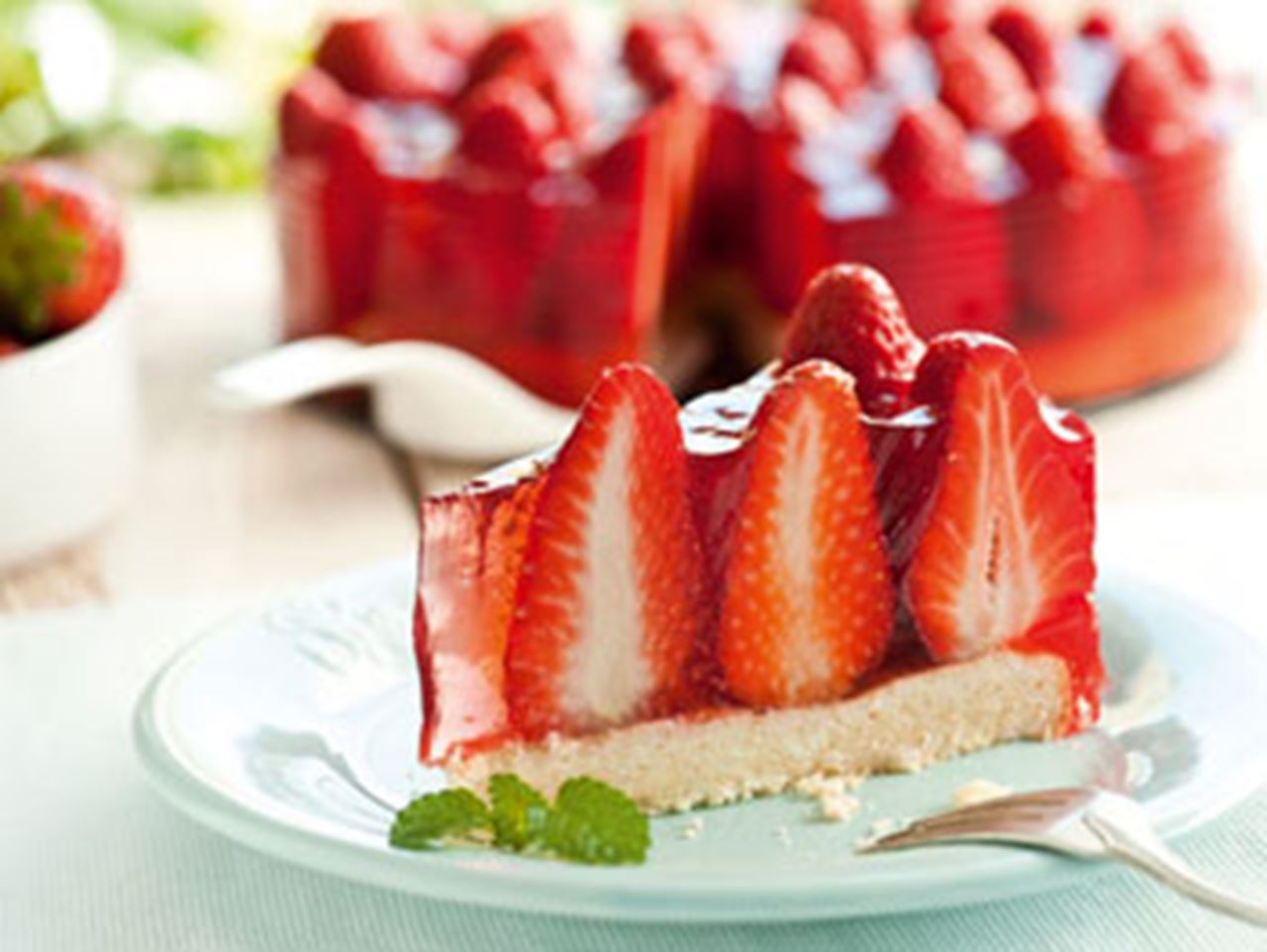 recipe image Aardbeientaart