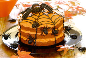 recipe image Halloween spinnentaart