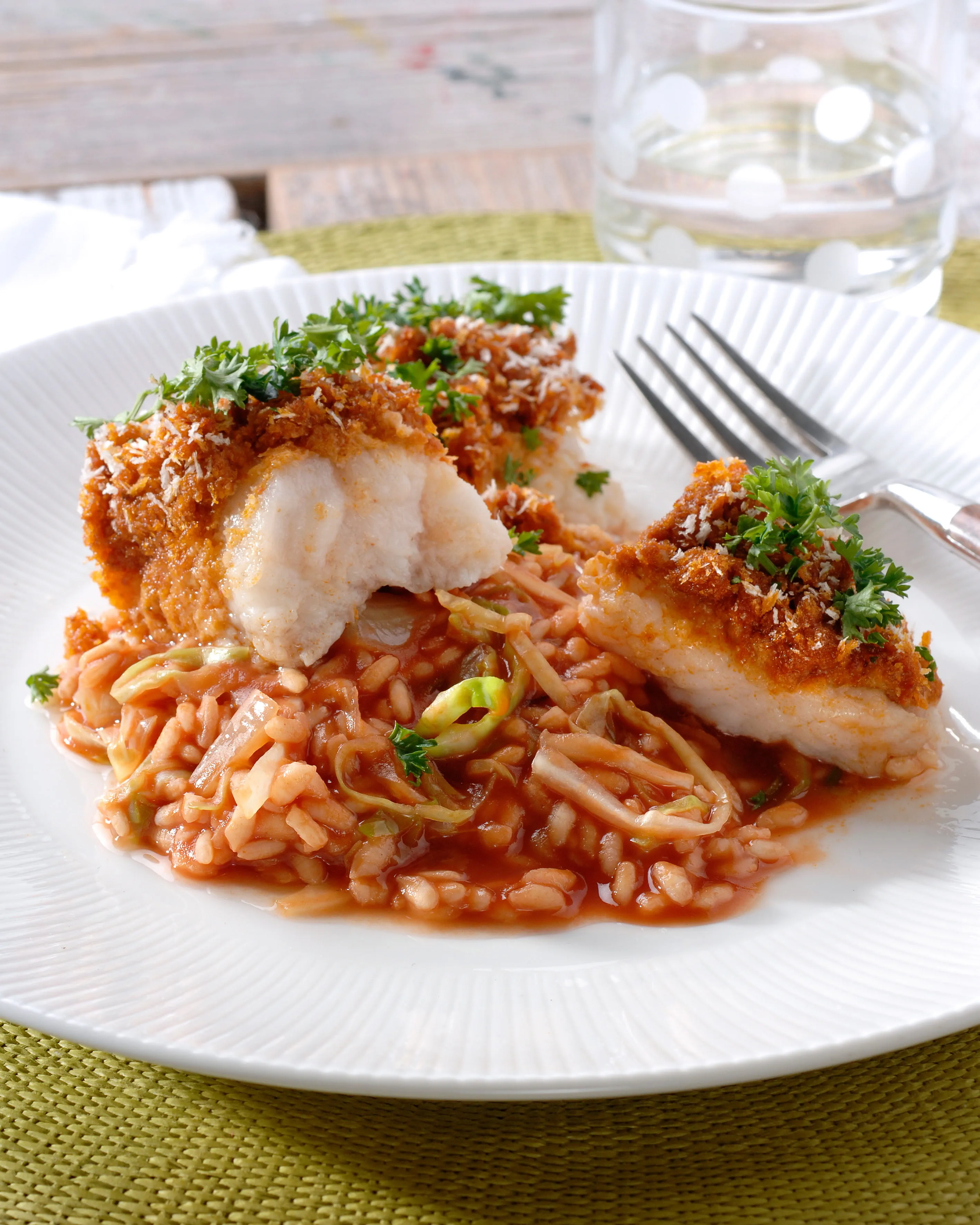 recipe image Visfilet uit de oven met een laagje van zongedroogde tomaten