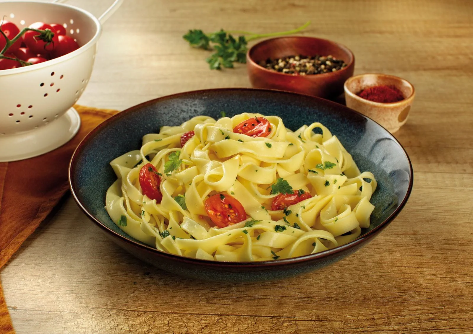 recipe image Romige tagliatelle met zongedroogde tomaat