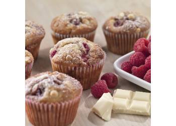 recipe image Witte chocolade en frambozencupcakes