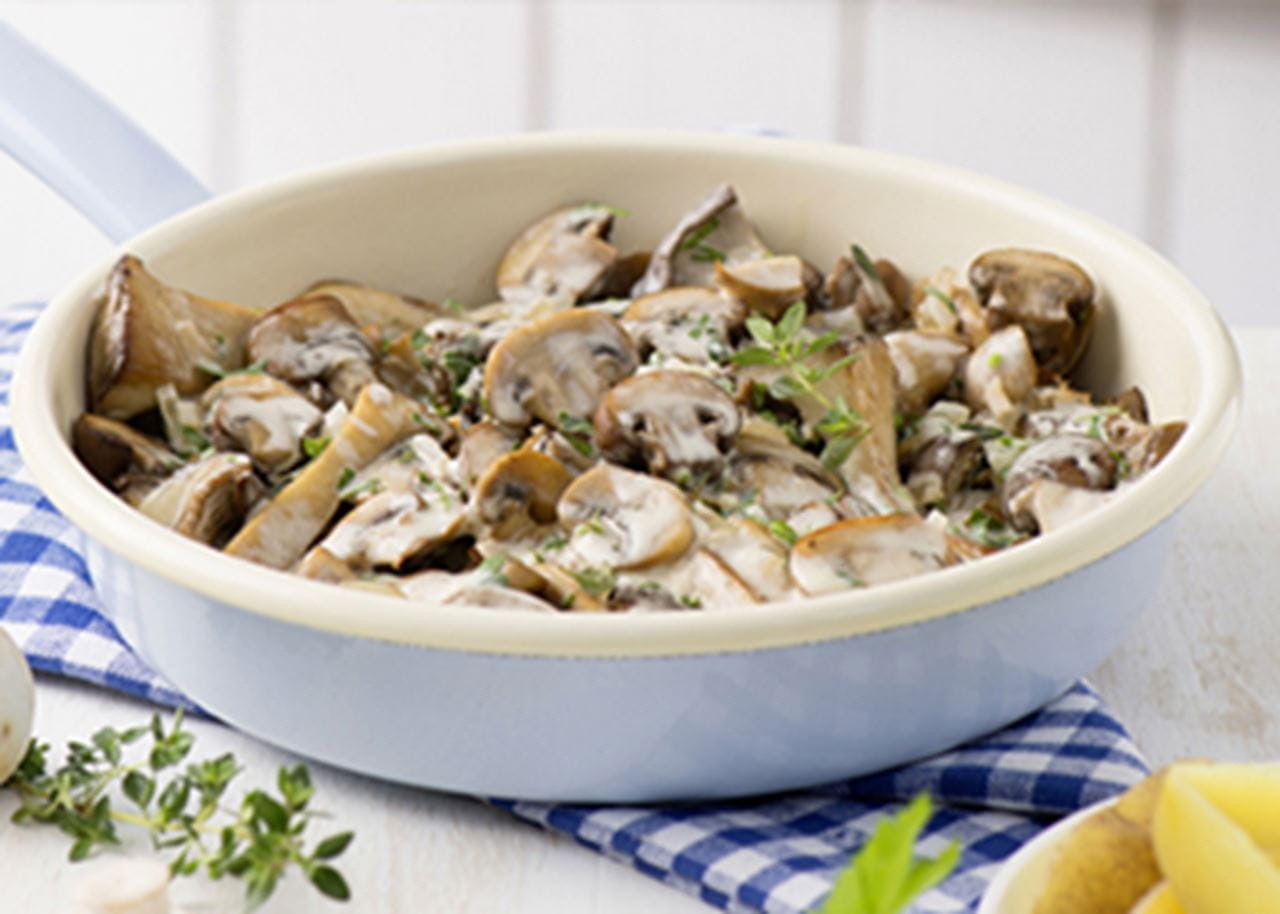 recipe image Vegetarisch paddenstoelschoteltje