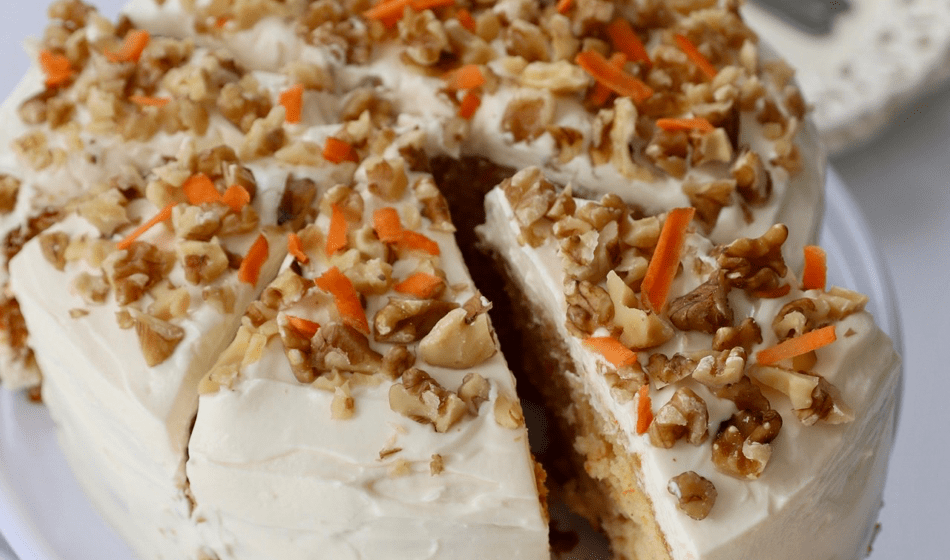 recipe image Vegan worteltaart met frosting
