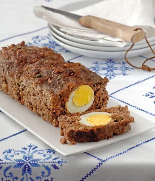 recipe image Gehaktbrood gevuld met ei