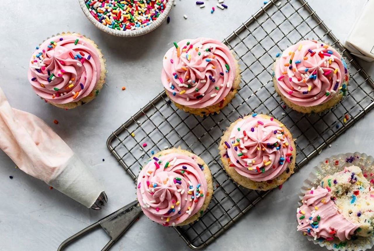 recipe image Confetti cupcakes