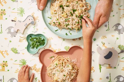 recipe image Vegetarische pasta carbonara met bloemkool