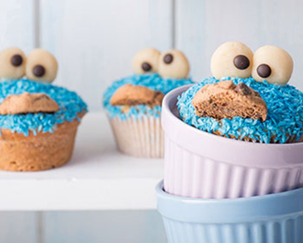 recipe image Koekiemonster muffins
