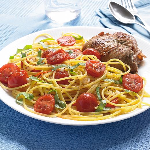 recipe image Spaghetti met cherrytomaatjes